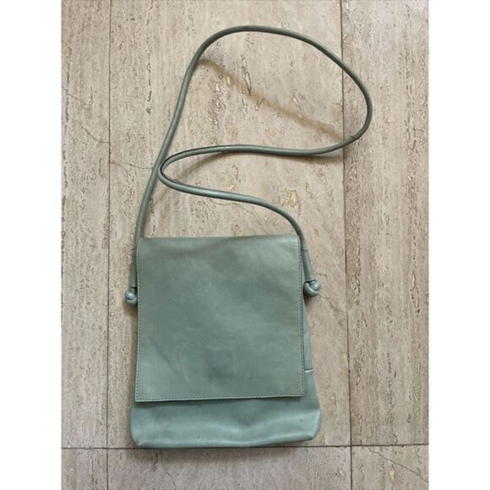 INAKI SAMPEDRO Menora Leather Purse Green